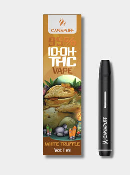 Canapuff 10-OH-THC Vape Pen White Truffle – Einweg-Vape mit 95 % 10-OH-THC.