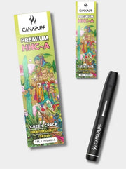 CanaPuff HHC-A Green Crack Vape Pen 79% mit Verpackung