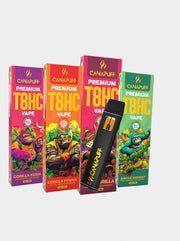 Canapuff T8HC Bundle 4er-Set - Alle Sorten Jungle Monkey Gorilla Power Gorilla Kush King Gorilla