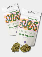 Cannastra H4CBD Blüte Time Explorer 2 Verpackungen