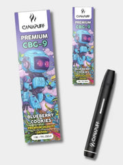 Canapuff CBG9 Vape Pen Blueberry Cookie 2 Verpackungen.