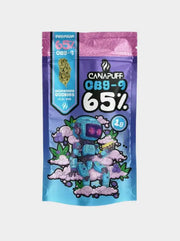 CBG9 Blüten Blueberry Cookies 1g von Canapuff Verpackung 65 Prozent hochwertige Cannabis Alternative mit fruchtigem Aroma