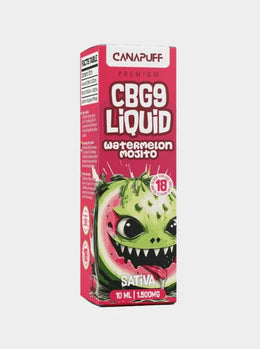 CBG9 Liquid Watermelon Mojito von Canapuff 10 ml mit 1500 mg für Vape Geräte fruchtiges Aroma
