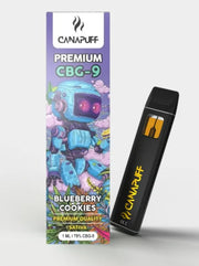 Blueberry Cookies CBG9 Vape von Canapuff als kompakter Einweg Vaporizer mit fruchtigem Beeren Aroma