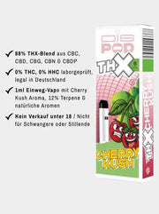 Cherry Kush THX Vape disPOD Czech CBD - Produktinfo 88% Blend