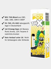 Banana Runtz THX Vape disPOD Czech CBD - Produktinfo 88% Blend