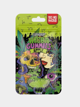 Euphoria H4CBD Gummies Apple 120mg Cannabis Fruchtgummis Verpackung