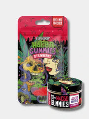 Euphoria H4CBD Gummies Strawberry 120mg Cannabis Fruchtgummis Verpackung