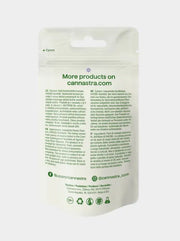 H4CBD Time Explorer Cannastra Verpackung Rückseite mit Inhaltsstoffen Produktdetails und Herstellerangaben
