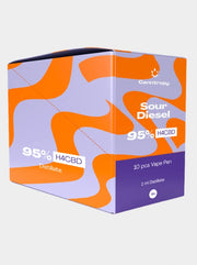 H4CBD Vape Pen Sour Diesel von Canntropy als 10er Box mit Verpackung