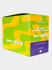 H4CBD Vape Pen Super Lemon Haze von Canntropy als 10er Box mit Verpackung
