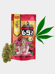 HHC A Blüten Lemon Cherry Gelato von Canapuff mit 65 Prozent HHC A und aromatischer Cannabisblüte