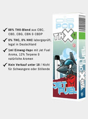 Jet Fuel THX Vape disPOD Czech CBD - Produktinfo 88% Blend