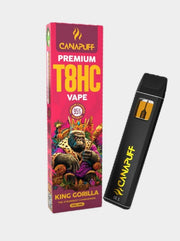 King Gorilla T8HC Vape 95% Canapuff - Einweg-Vape und Verpackung