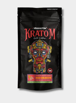 Krakatom Kratom Pulver Red Dragon Gold Edition