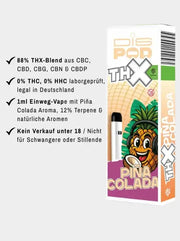 Piña Colada THX Vape disPOD Czech CBD - Produktinfo 88% Blend