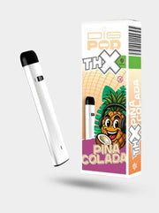 Piña Colada THX Vape disPOD Czech CBD - Einweg-Vape und Verpackung