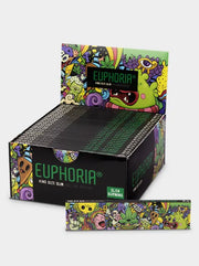 Euphoria King Size Slim Rolling Papers Display Box mit mehreren Packungen extra dünne Blättchen slow burning Verkaufsdisplay