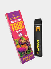 Gorilla Kush T8HC Vape 95% Canapuff - Einweg-Vape und Verpackung